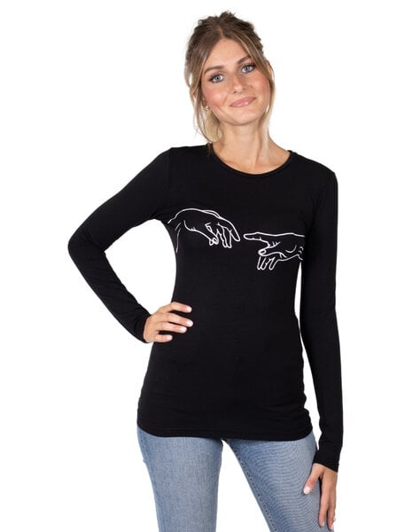 CORA happywear Damen T-Shirt aus Eukalyptus Faser "Matri" | Hände von CORA happywear