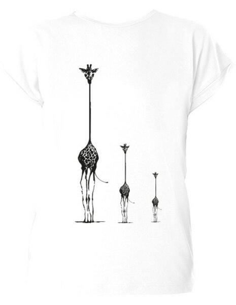 CORA happywear Kinder T-Shirt LAURA in nachhaltiger Eukalyptusfaser | drei Giraffen von CORA happywear