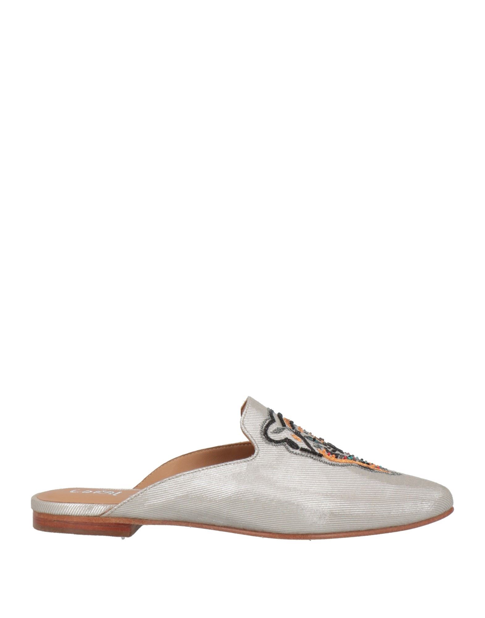 CORAL BLUE Mules & Clogs Damen Silber von CORAL BLUE