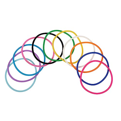 10Stücke Gummi Silikon Jelly Armbänder Hoch Dehnbar Weiche und Flexible Gummiwristbands Bunten Farben Ideales Freundschaftsarmband für Kinder und Erwachsene Verstellbare Armreifen von CORHAD