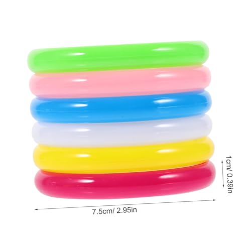 CORHAD 12 Stück Teiliges Kunststoff Armband Set in Candy Farben Kunststoffarmbänder für Frauen und Leicht zu Tragen Dekorativ Vielseitig Kombinierbar als für DIY Schmuck von CORHAD