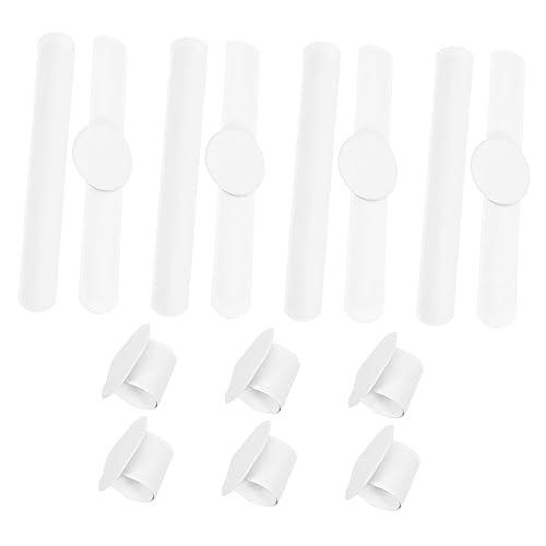 CORHAD 20 Stck Teiliges Weißes Schnapparmband für Leere DIY Schnappbänder aus PVC Bemalbare Partyarmbänder als Mitgebsel und für Mädchen und Jungen von CORHAD