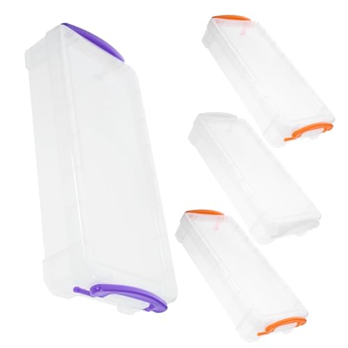 CORHAD Federmäppchen Mit Großem Fassungsvermögen 30 cm 4-teilig Kompakt Stapelbar Stifte-Organizer Bürobedarf Farbe Zufällig von CORHAD