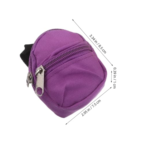 CORHAD 5 Stück Teiliges Mini Rucksack Schlüsselanhänger Ultraleichtes Kompaktes Reise-münzgeldbeutel und Ohrhörer-etui Kleine Reißverschluss-Tasche für Jungen Mädchen Praktische von CORHAD