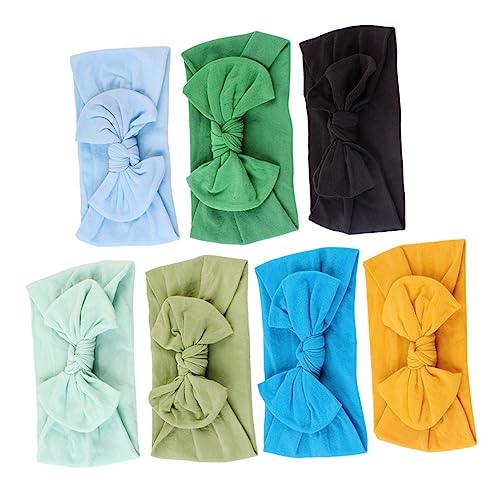 CORHAD 7stücke Stirnbänder Elastisch Haarband Für Kleine Mädchen Kopfbedeckung Mit Schleife Stirnband Für Junge Mädchen Und Kleinkinder Tägliche Party Kopfbedeckung von CORHAD