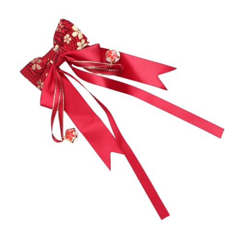 CORHAD Chinesischer Stil Haarklammer Bowknot Form Haarschmuck Mädchen Haarnadel Festliche Kopfbedeckung für Neujahr und Traditionelle Anlässe von CORHAD