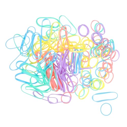 CORHAD Elastische Haargummis Macaron Farben Tpu Elastische Einweg Haargummis für Damen Mädchen für Pferdeschwanz Dutt Flechten Schonend und Strapazierfähig von CORHAD