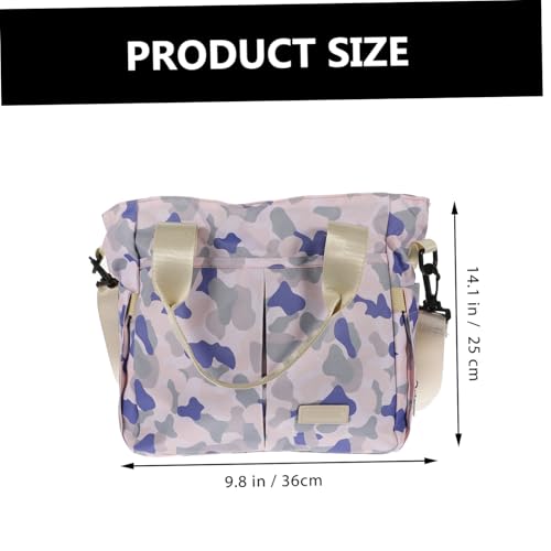 CORHAD Große Wickeltasche mit Isolierten Flaschenfächern Langlebig Vielseitig Einsetzbar für Mama organisation Modisch in Blau camouflage von CORHAD