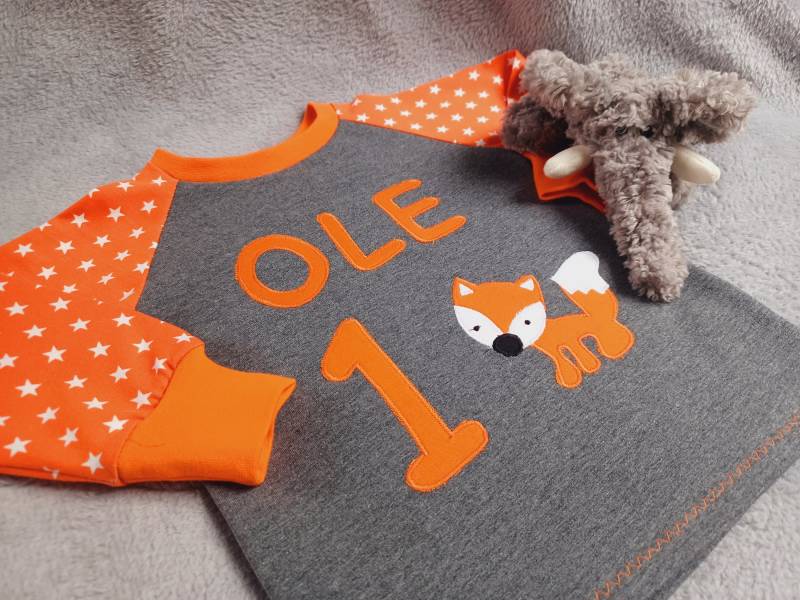 Geburtstagsshirt Fuchs Personalisiert von CORINAsBASTELSTUBE