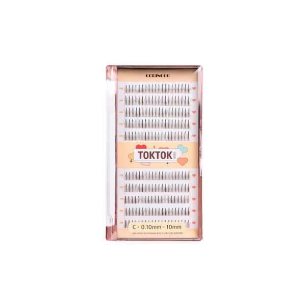 CORINGCO - Toktok-Hara Filter Eyelash Brown - 200stücke - 12mm von CORINGCO