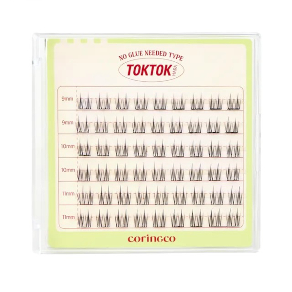 CORINGCO - Toktokhara No Glue Eyelash - 9mm,10mm,11mm/ 54pcs - Sharp von CORINGCO
