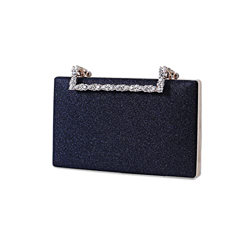 CORIOS Clutch Damen Glitzer Abendtasche Funkelnd Schultertasche Hochzeit Brautbörse Handtasche Glänzend Umhängetasche Cocktail Party Abschlussball Tasche für Frauen Dunkelviolett von CORIOS