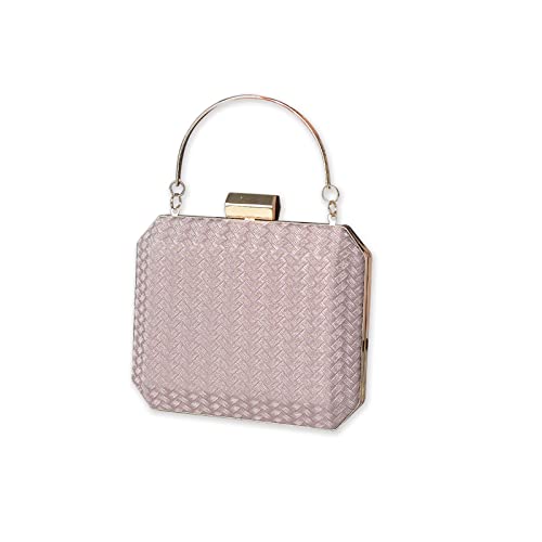 CORIOS Damen Abendtasche Funkelnd Handtasche Glänzend Umhängetasche Glitzer Henkeltasche Hochzeit Brautbörse Elegant Schultertasche Cocktail Party Abschlussball Tasche für Frauen Roségold von CORIOS