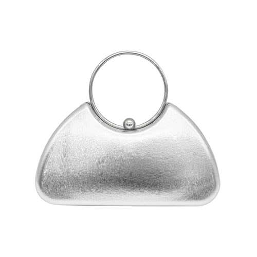 CORIOS Damen Abendtasche Glänzendes PU Leder Clutch Tasche Shiny Handtasche Hochzeit Brautbörse Klein Tasche Kette Schultertasche Elegante Umhängetasche für Abschlussball Bankett-Party Silber CORIOS Damen Abendtasche Glänzendes PU Leder Clutch Tasche Shiny Handtasche Hochzeit Brautbörse Klein Tasche Kette Schultertasche Elegante Umhängetasche für Abschlussball Bankett-Party Silber von CORIOS