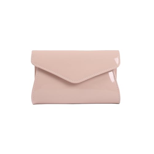 CORIOS Damen Abendtasche PU Leder Clutch Luxus Umschlag Klappe Handgelenktasche Elegant Brauttasche Klein Tasche Abnehmbarer Kette Handtasche für Tanzparty Hochzeit Geburtstag Abendparty Khaki von CORIOS