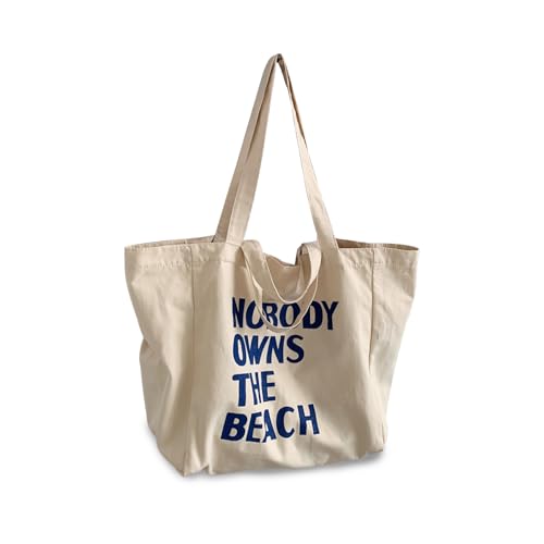 CORIOS Damen Canvas Handtasche Große Kapazität Schultertasche Multifunktionale Tragetasche Henkeltaschen Casual Tote Beutel Reise Arbeit Shopper Henkeltasche Weiß von CORIOS