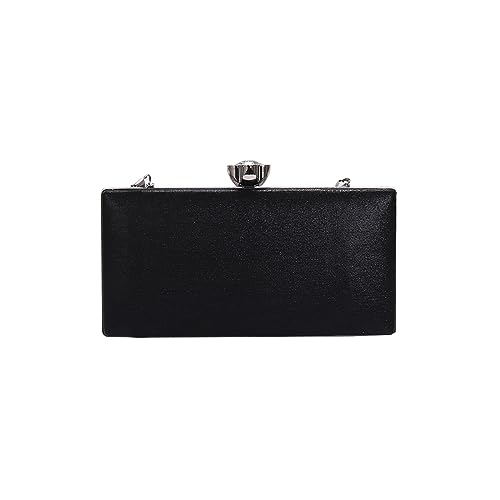 CORIOS Damen Pailletten Abendtasche Strass Clutch Tasche Hochzeit Brautbörse Shiny Diamant Handtasche Kette Schultertasche Elegante Umhängetasche Klein Tasche Schwarz von CORIOS