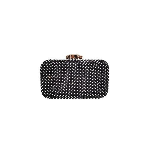 CORIOS Damen Strass Abendtasche Diamant Clutch Tasche Shiny Handtasche Hochzeit Brautbörse Kette Schultertasche Klein Tasche Elegante Luxus Umhängetasche Schwarz von CORIOS