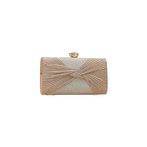 CORIOS Glitzer Pailletten Clutch Tasche Damen Abendtasche Hochzeit Brautbörse Handtasche Klein Tasche Strass Schultertasche Elegante Diamant Umhängetasche für Abschlussball Bankett-Party Gold von CORIOS