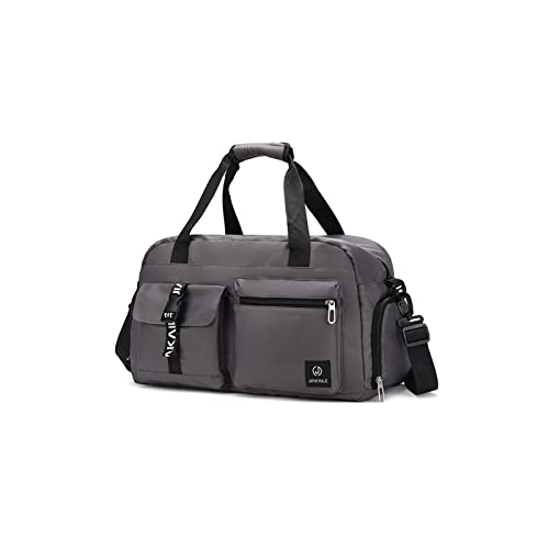 CORIOS Groß Sporttasche für Herren/Damen Reisetaschen Duffle Bag Oxford Schwimmtasche Fitnesstasche Weekender Übernachtung Tasche Kabinenreisetasche Trainingstasche Handgepäck mit Schuhfach Grau von CORIOS