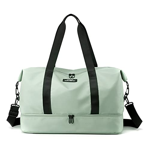 CORIOS Reisetaschen Duffle Bag Nylon Sporttasche für Damen/Herren Faltbare Weekender Übernachtung Tasche Kabinenreisetasche Groß Handtasche für Sport Fitnessstudio Reisen Grün von CORIOS