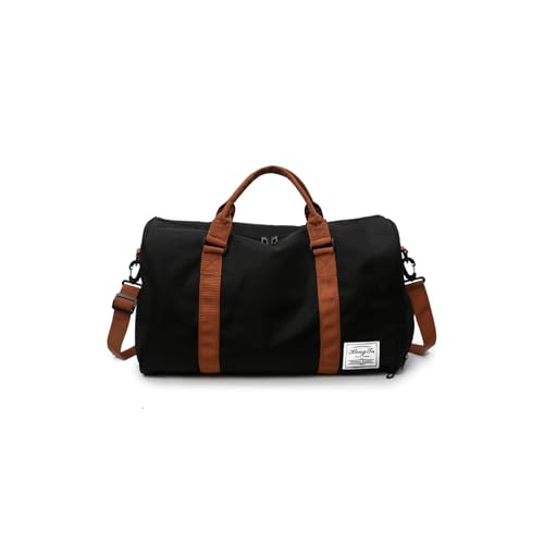 CORIOS Reisetaschen Duffle Bag für Herren/Damen Sporttasche Weekender Übernachtung Tasche Schwimmtasche Fitnesstasche Groß Kabinenreisetasche Trainingstasche für Sport Fitnessstudio Reisen Schwarz von CORIOS