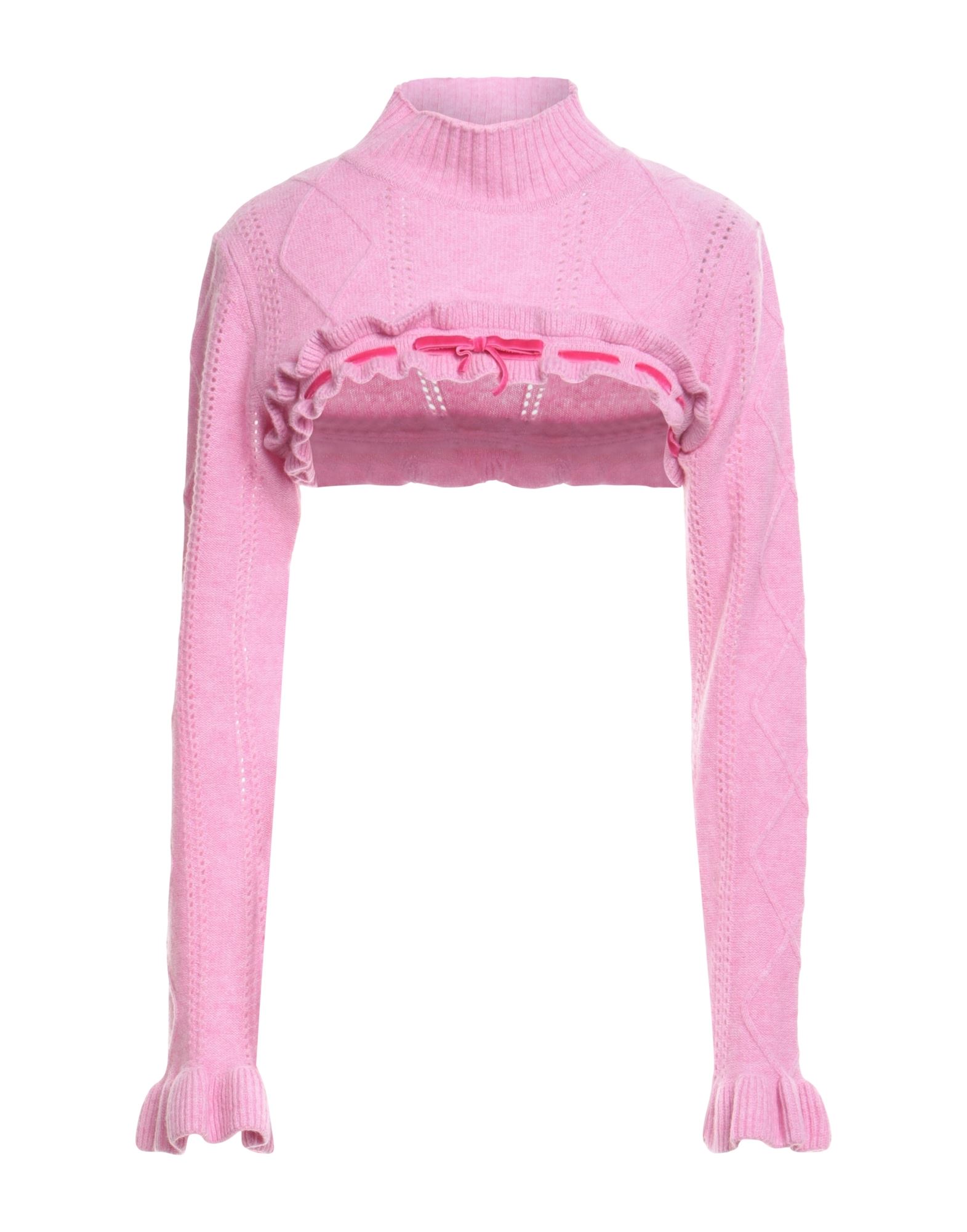 CORMIO Rollkragenpullover Damen Rosa von CORMIO