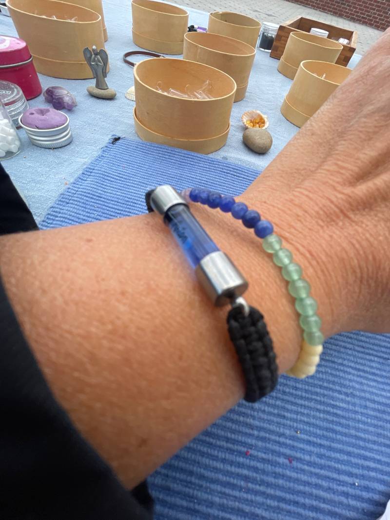 Corndesign Edelstahl Armband.reiskornschmuck.dein Name Auf Einem Reiskorn.your Name On A Rice Corn von CORNdesign