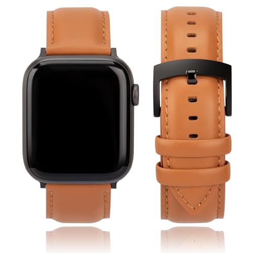 CORROPELLE Leder Uhrenarmbänder Kompatibel mit Apple Watch Armband 42mm 41mm 40mm 38mm für Damen Herren, Eleganten Echte Leder Uhrenarmband Ersatz Armband für iWatch 10 9 8 7 6 5 4 3 2 1 SE2 SE CORROPELLE Leder Uhrenarmbänder Kompatibel mit Apple Watch Armband 42mm 41mm 40mm 38mm für Damen Herren, Eleganten Echte Leder Uhrenarmband Ersatz Armband für iWatch 10 9 8 7 6 5 4 3 2 1 SE2 SE von CORROPELLE