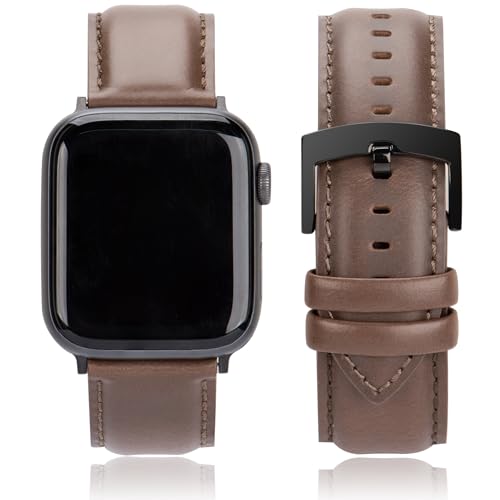 CORROPELLE Leder Uhrenarmbänder Kompatibel mit Apple Watch Armband 49mm 46mm 45mm 44mm 42mm Herren Damen, Eleganten Echte Leder Uhrenarmband Ersatz für iWatch 10 9 8 7 6 5 4 3 2 1 Ultra2 1 SE2 1 CORROPELLE Leder Uhrenarmbänder Kompatibel mit Apple Watch Armband 49mm 46mm 45mm 44mm 42mm Herren Damen, Eleganten Echte Leder Uhrenarmband Ersatz für iWatch 10 9 8 7 6 5 4 3 2 1 Ultra2 1 SE2 1 von CORROPELLE