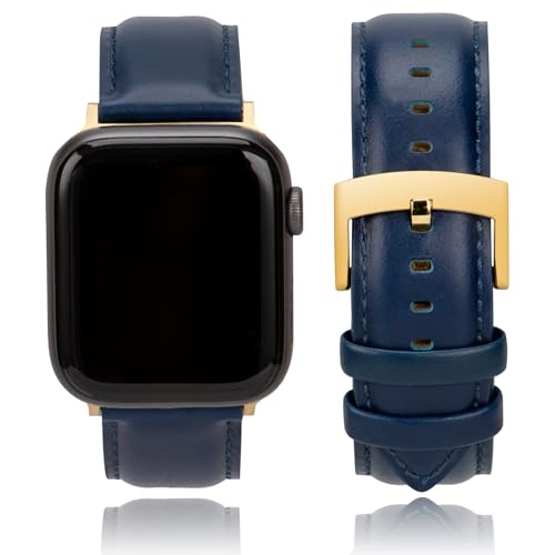 CORROPELLE Leder Uhrenarmbänder Kompatibel mit Apple Watch Armband 49mm 46mm 45mm 44mm 42mm Herren Damen, Eleganten Echte Leder Uhrenarmband Ersatz für iWatch 10 9 8 7 6 5 4 3 2 1 Ultra2 1 SE2 1 von CORROPELLE