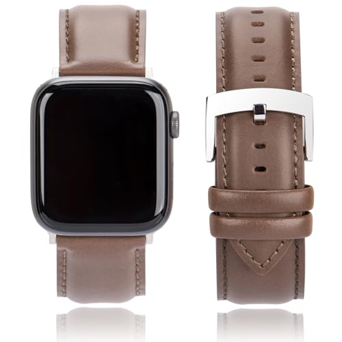 CORROPELLE Leder Uhrenarmbänder Kompatibel mit Apple Watch Armband 49mm 46mm 45mm 44mm 42mm Herren Damen, Eleganten Echte Leder Uhrenarmband Ersatz für iWatch 10 9 8 7 6 5 4 3 2 1 Ultra2 1 SE2 1 CORROPELLE Leder Uhrenarmbänder Kompatibel mit Apple Watch Armband 49mm 46mm 45mm 44mm 42mm Herren Damen, Eleganten Echte Leder Uhrenarmband Ersatz für iWatch 10 9 8 7 6 5 4 3 2 1 Ultra2 1 SE2 1 von CORROPELLE