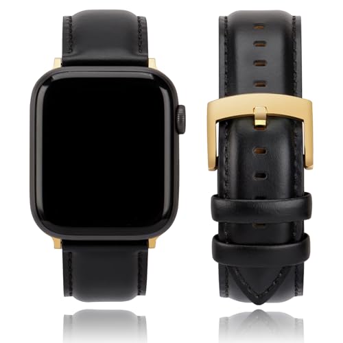 CORROPELLE Leder Uhrenarmbänder Kompatibel mit Apple Watch Armband 49mm 46mm 45mm 44mm 42mm Herren Damen, Eleganten Echte Leder Uhrenarmband Ersatz für iWatch 10 9 8 7 6 5 4 3 2 1 Ultra2 1 SE2 1 von CORROPELLE