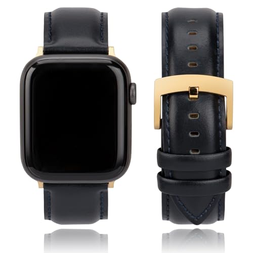 CORROPELLE Leder Uhrenarmbänder Kompatibel mit Apple Watch Armband 49mm 46mm 45mm 44mm 42mm Herren Damen, Eleganten Echte Leder Uhrenarmband Ersatz für iWatch 10 9 8 7 6 5 4 3 2 1 Ultra2 1 SE2 1 von CORROPELLE
