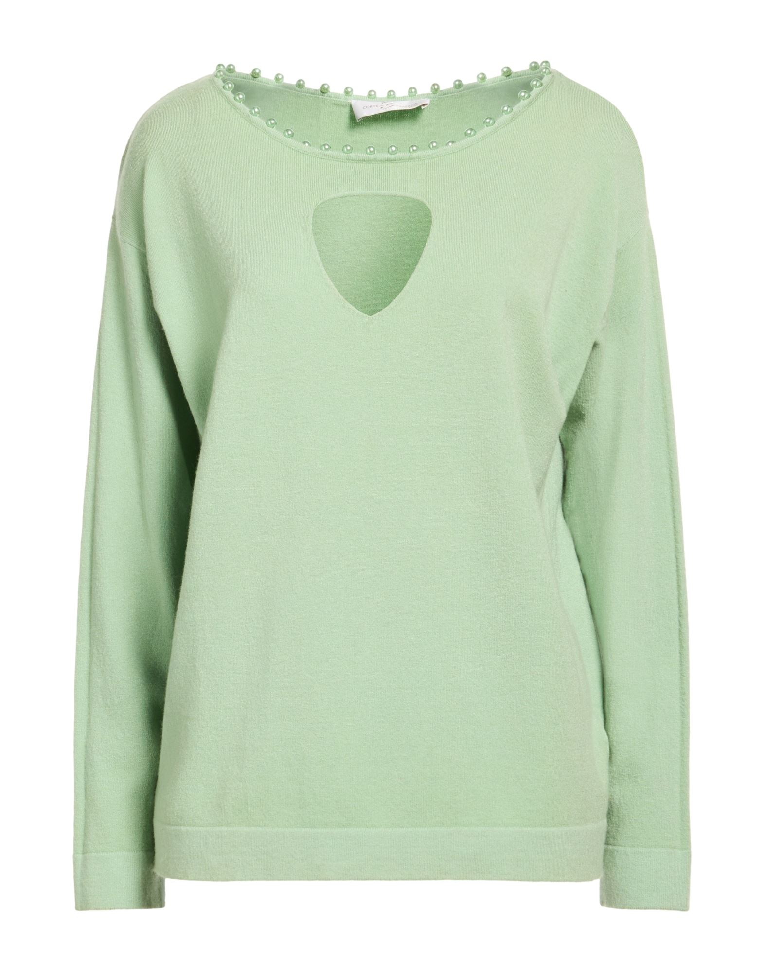 CORTE dei GONZAGA Pullover Damen Säuregrün von CORTE dei GONZAGA