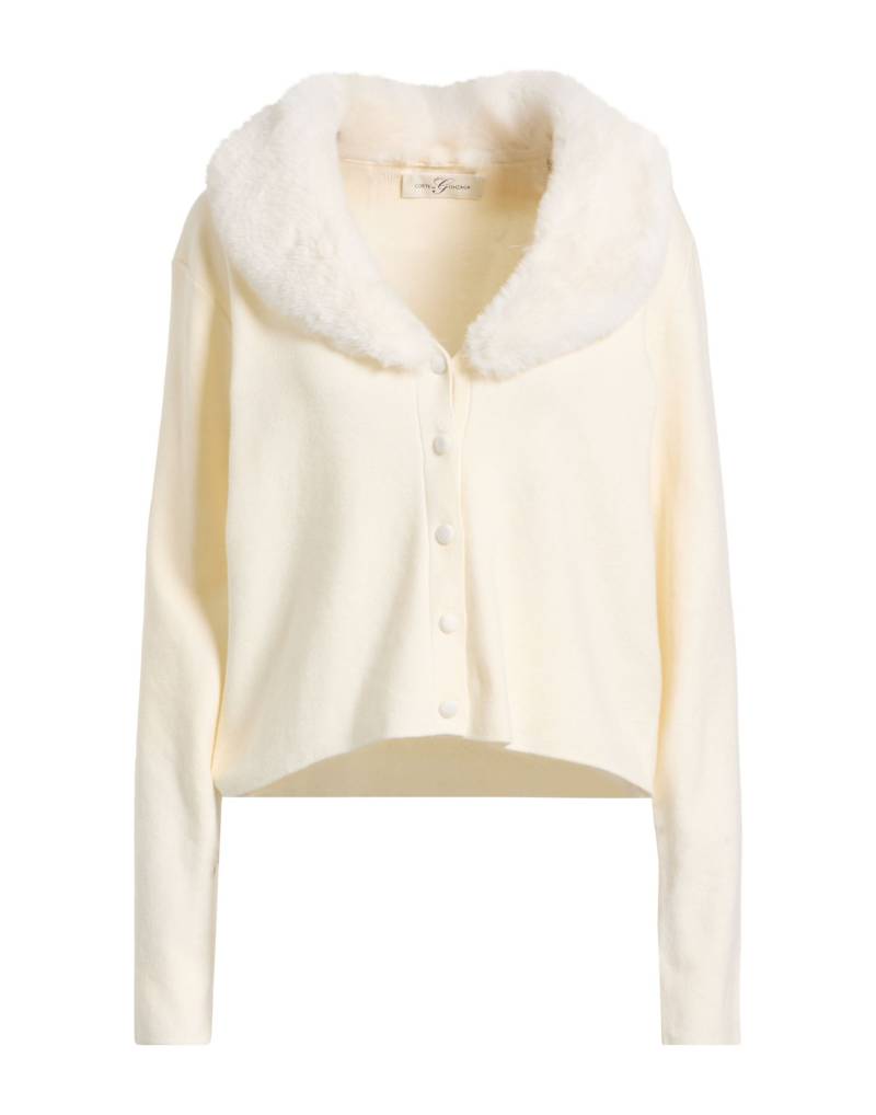 CORTE dei GONZAGA Strickjacke Damen Cremeweiß von CORTE dei GONZAGA