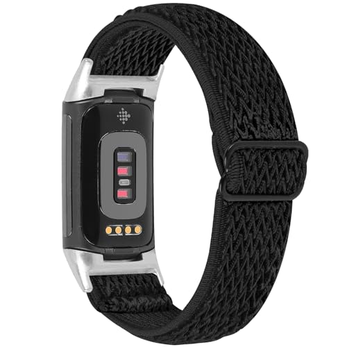 Fit für Fitbit Charge 6/5 Bänder für Damen und Herren, elastische, verstellbare Nylon-Schlaufe, atmungsaktive Armbänder, Ersatz-Uhrenarmbänder, kompatibel mit Fitbit Charge 5/Charge 6 Fitness-Tracker Fit für Fitbit Charge 6/5 Bänder für Damen und Herren, elastische, verstellbare Nylon-Schlaufe, atmungsaktive Armbänder, Ersatz-Uhrenarmbänder, kompatibel mit Fitbit Charge 5/Charge 6 Fitness-Tracker von CORXEFXEF