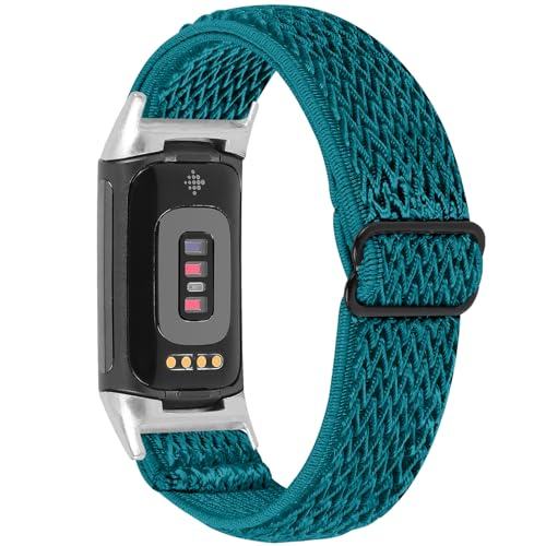 Fit für Fitbit Charge 6/5 Bänder für Damen und Herren, elastische, verstellbare Nylon-Schlaufe, atmungsaktive Armbänder, Ersatz-Uhrenarmbänder, kompatibel mit Fitbit Charge 5/Charge 6 Fitness-Tracker Fit für Fitbit Charge 6/5 Bänder für Damen und Herren, elastische, verstellbare Nylon-Schlaufe, atmungsaktive Armbänder, Ersatz-Uhrenarmbänder, kompatibel mit Fitbit Charge 5/Charge 6 Fitness-Tracker von CORXEFXEF