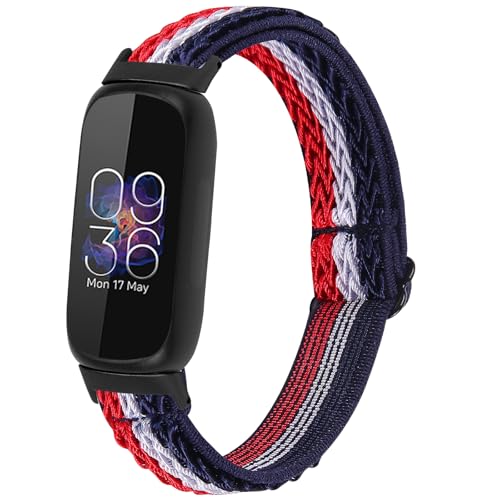 Passend für Fitbit Inspire 3 Uhrenarmbänder für Damen und Herren, verstellbare elastische Nylon-Schlaufenbänder, Ersatz-Uhrenarmbänder, Armband, kompatibel mit Fitbit Inspire 3 Fitness-Tracker (BUWHRD Passend für Fitbit Inspire 3 Uhrenarmbänder für Damen und Herren, verstellbare elastische Nylon-Schlaufenbänder, Ersatz-Uhrenarmbänder, Armband, kompatibel mit Fitbit Inspire 3 Fitness-Tracker (BUWHRD von CORXEFXEF