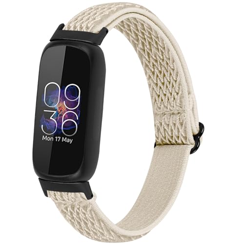 Passend für Fitbit Inspire 3 Uhrenarmbänder für Damen und Herren, verstellbare elastische Nylon-Schlaufenbänder, Ersatz-Uhrenarmbänder, Armband, kompatibel mit Fitbit Inspire 3 Fitness Tracker (AC) Passend für Fitbit Inspire 3 Uhrenarmbänder für Damen und Herren, verstellbare elastische Nylon-Schlaufenbänder, Ersatz-Uhrenarmbänder, Armband, kompatibel mit Fitbit Inspire 3 Fitness Tracker (AC) von CORXEFXEF
