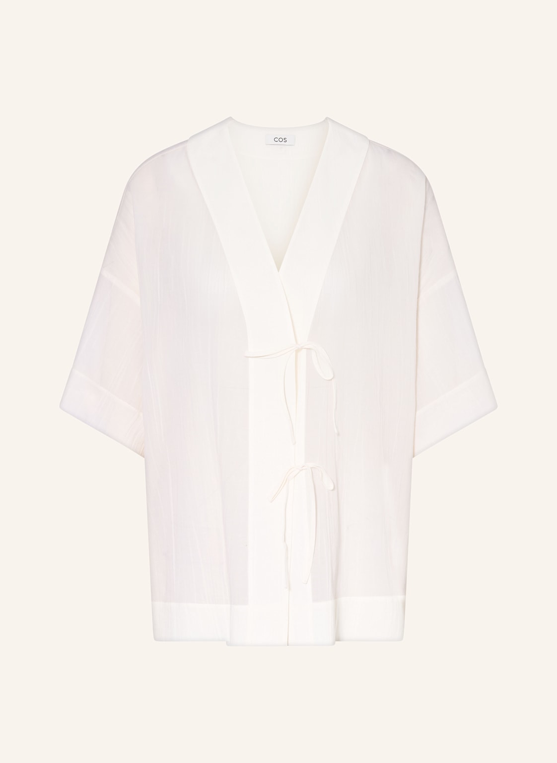 Cos Blusenshirt Aus Musselin weiss Cos Blusenshirt Aus Musselin weiss von COS