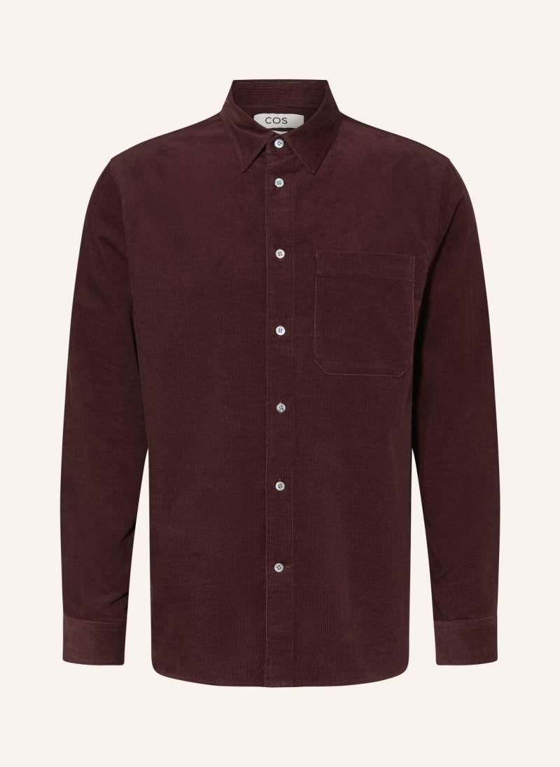 Cos Cordhemd Relaxed Fit rot von COS