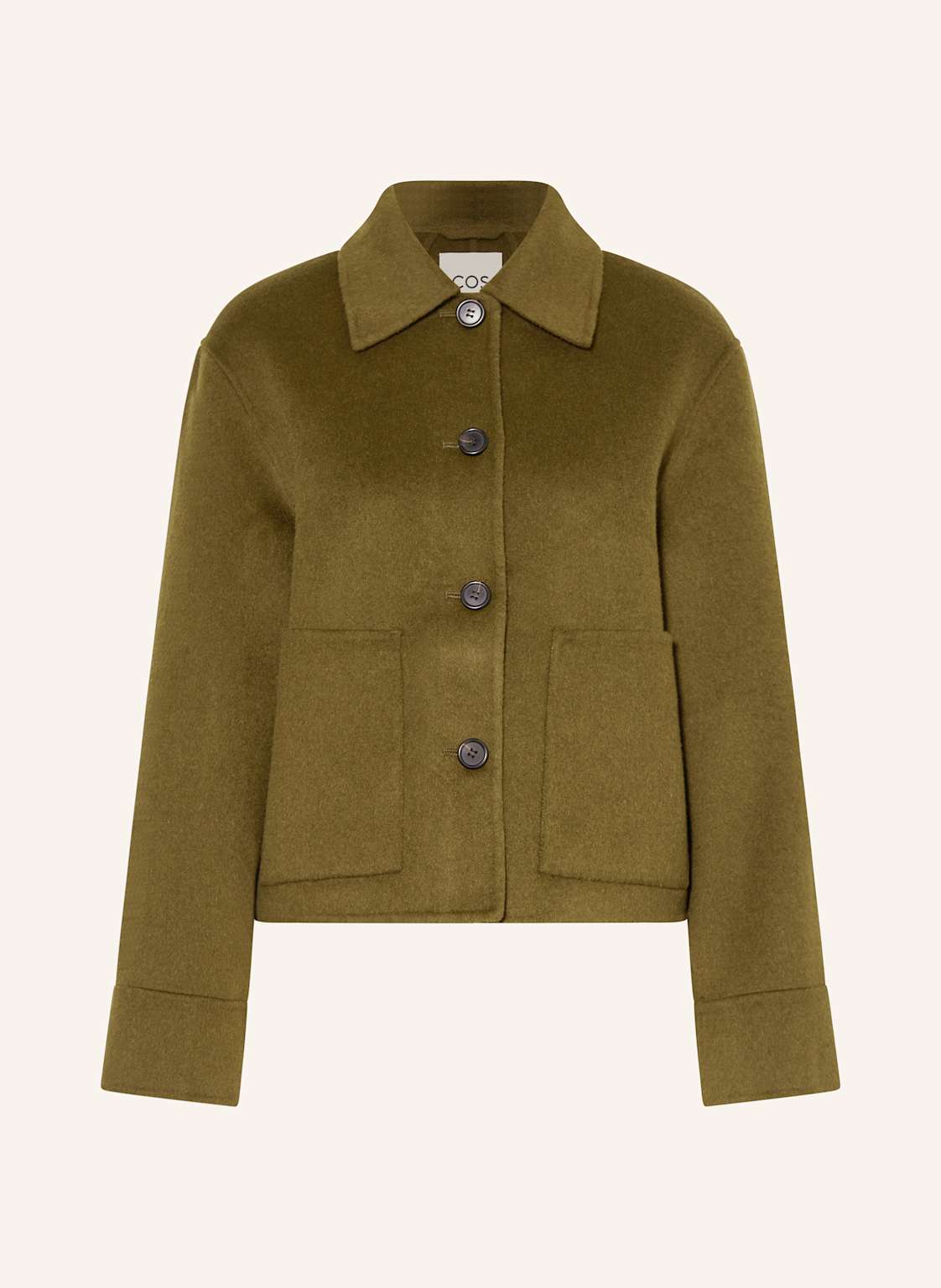 Cos Kastenjacke gruen von COS