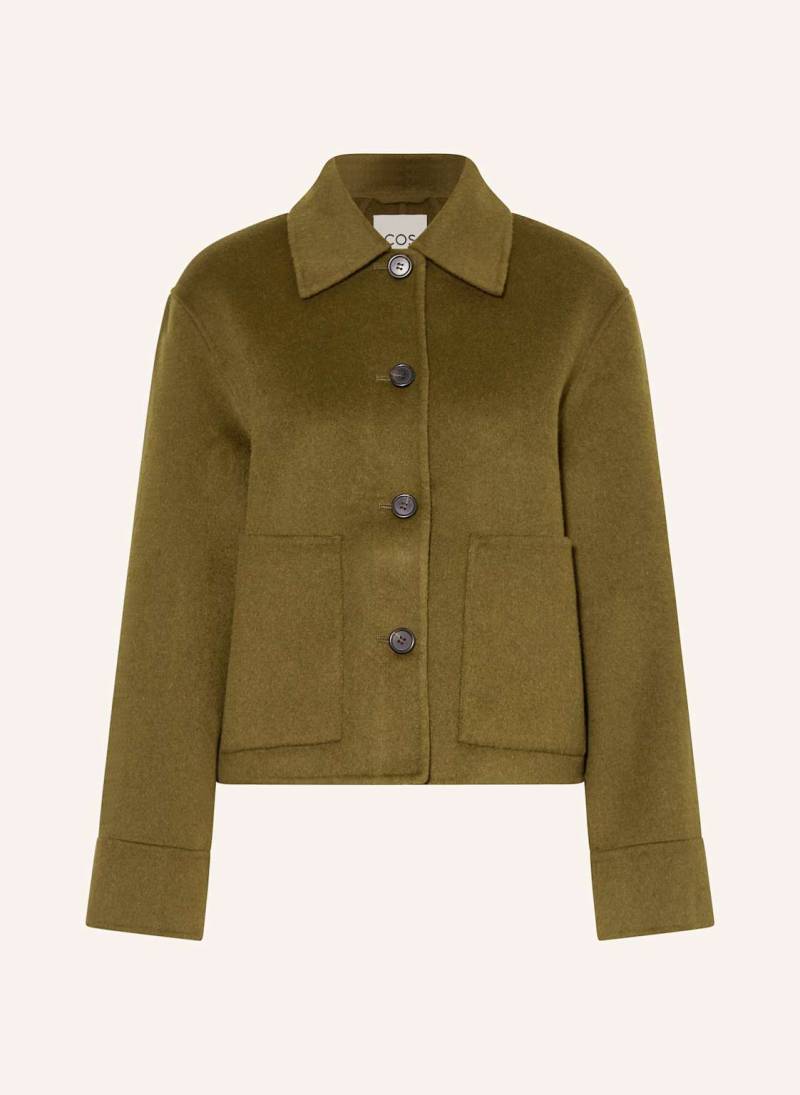 Cos Kastenjacke gruen von COS