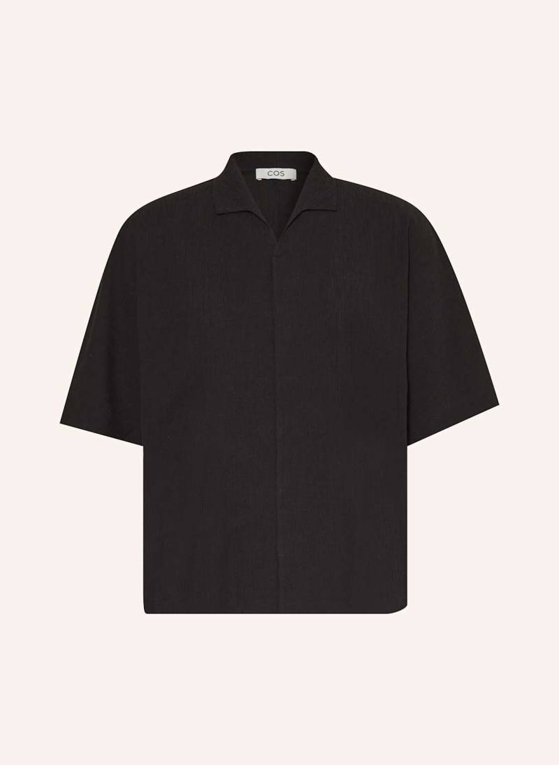 Cos Kurzarm-Hemd Comfort Fit schwarz von COS