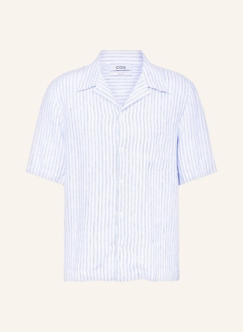 Cos Resorthemd Regular Fit Aus Leinen weiss von COS