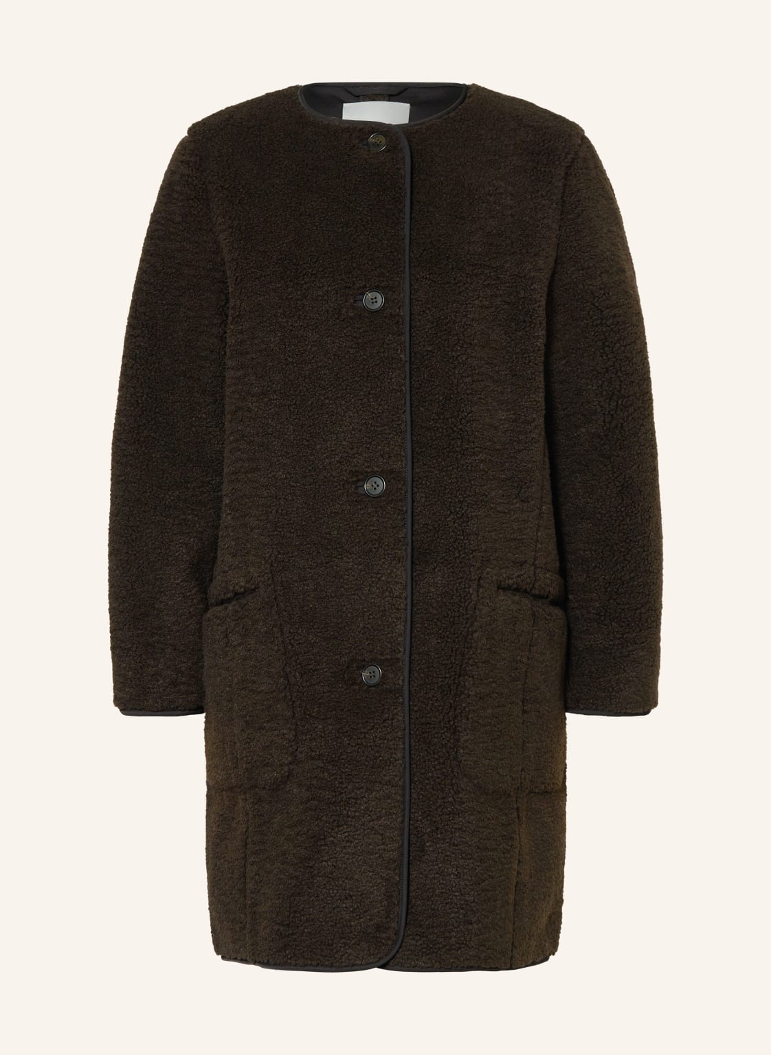 Cos Teddyfell-Mantel braun von COS