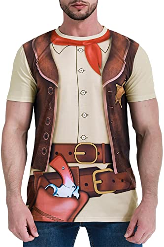 COSAVOROCK Herren Cowboy Kostüm T-Shirts 4XL COSAVOROCK Herren Cowboy Kostüm T-Shirts 4XL von COSAVOROCK