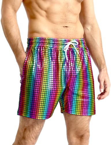 COSAVOROCK Pailletten Shorts Herren Disco Reflektierend Rave 70er Jahre Fancy Dress Mehrfarbig XXL COSAVOROCK Pailletten Shorts Herren Disco Reflektierend Rave 70er Jahre Fancy Dress Mehrfarbig XXL von COSAVOROCK