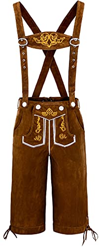 COSAVOROCK Trachten Lederhose Herren Trachtenlederhose Trachtenhosen Bayerische Oktoberfest Outfit Braun XXL COSAVOROCK Trachten Lederhose Herren Trachtenlederhose Trachtenhosen Bayerische Oktoberfest Outfit Braun XXL von COSAVOROCK